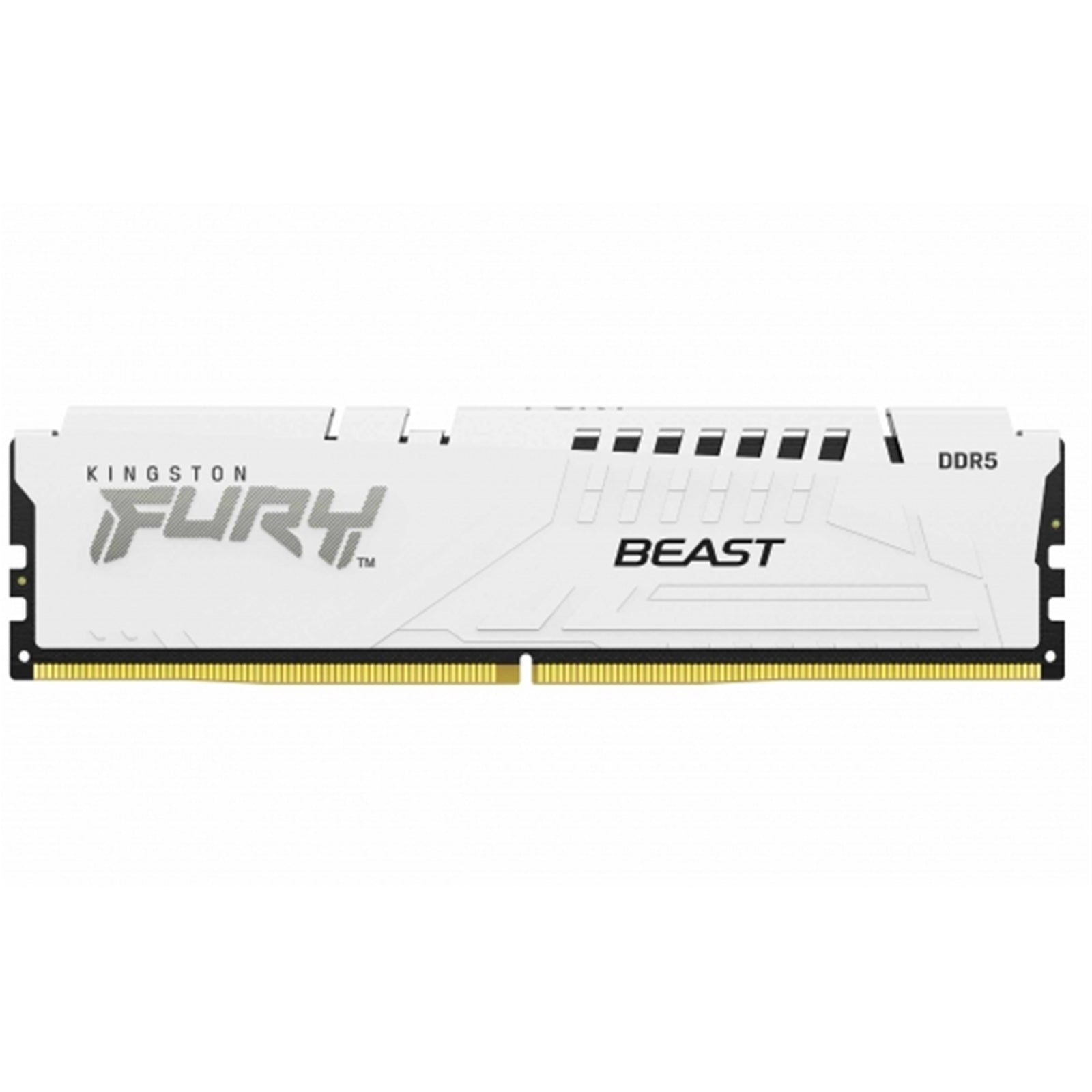 Kingston FURY Beast (KF560C36BWE2-16) 16GB System Memory, 6000MT/s, DDR5, CL36, DIMM, White Kingston FURY Beast (KF560C36BWE2-16) 16GB System Memory, 6000MT/s, DDR5, CL36, DIMM, White